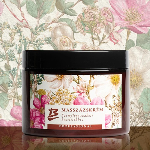 ARC ÉS DEKOLTÁZS MASSZÁZSKRÉM minden bőrtípusra 500 ml. Paraffin mentes növényi bázisú krém (Balzsam Labor).