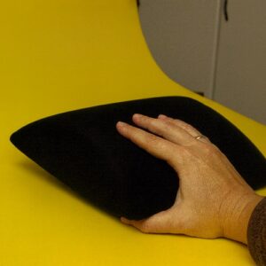 Fejpárna műbőr huzattal